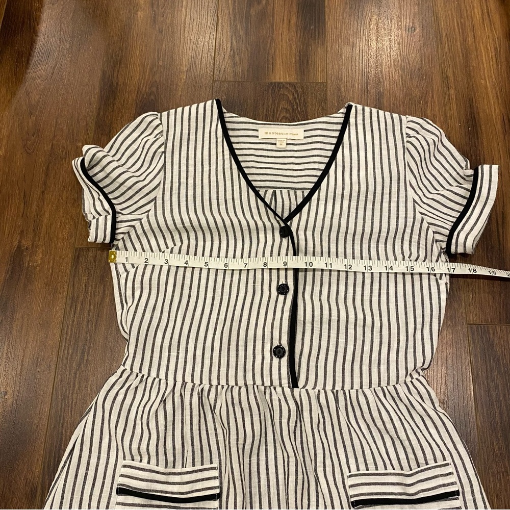 Striped short sleeve dress - Picture 9 of 10